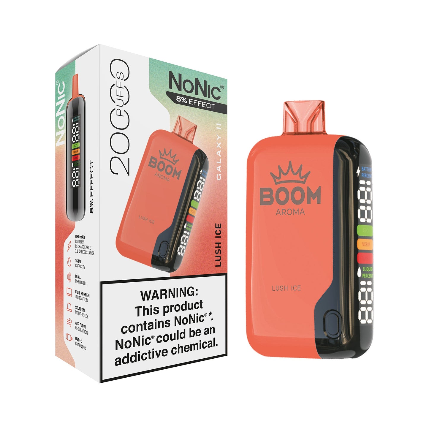 Nonic Galaxy II 20k Aroma Boom 5% Effect Lush Ice